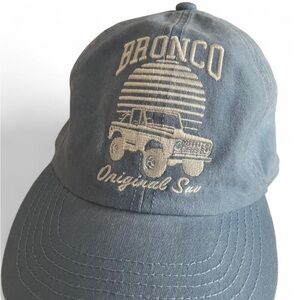 Baseball Cap in Slate Blue - Embroidered Ford Bronco Design